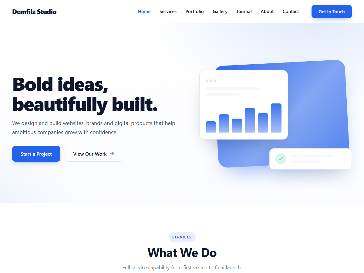 Demfilz Studio theme screenshot