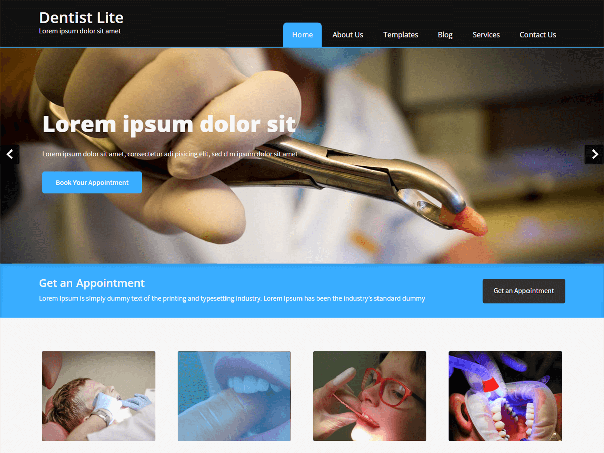 Dentist Lite theme screenshot