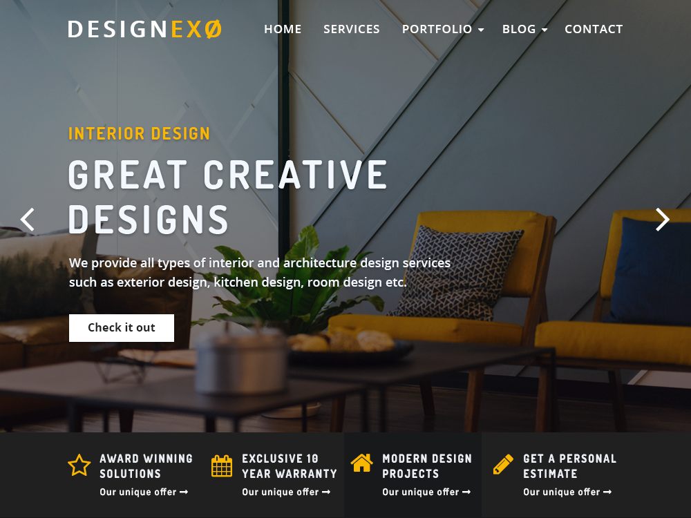 Designexo theme screenshot