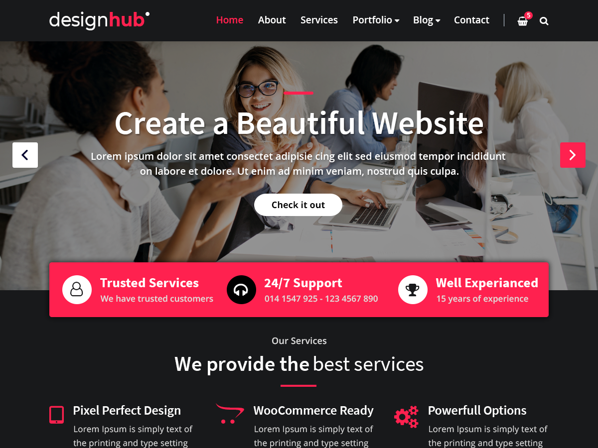 DesignHub theme screenshot