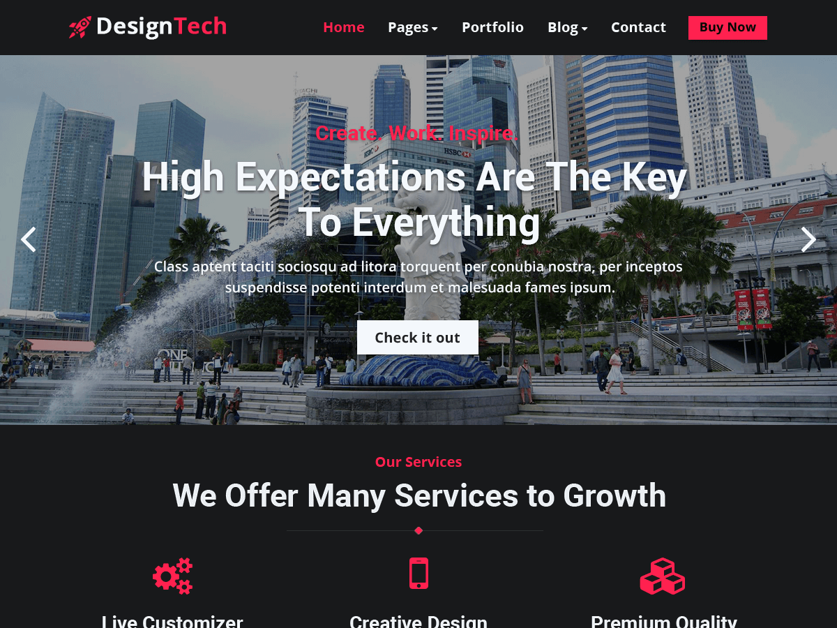 DesignTech theme screenshot