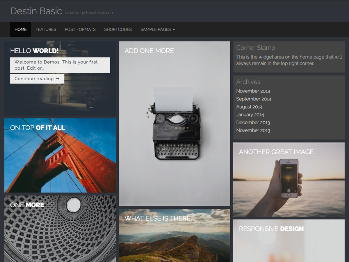 Destin Basic theme screenshot