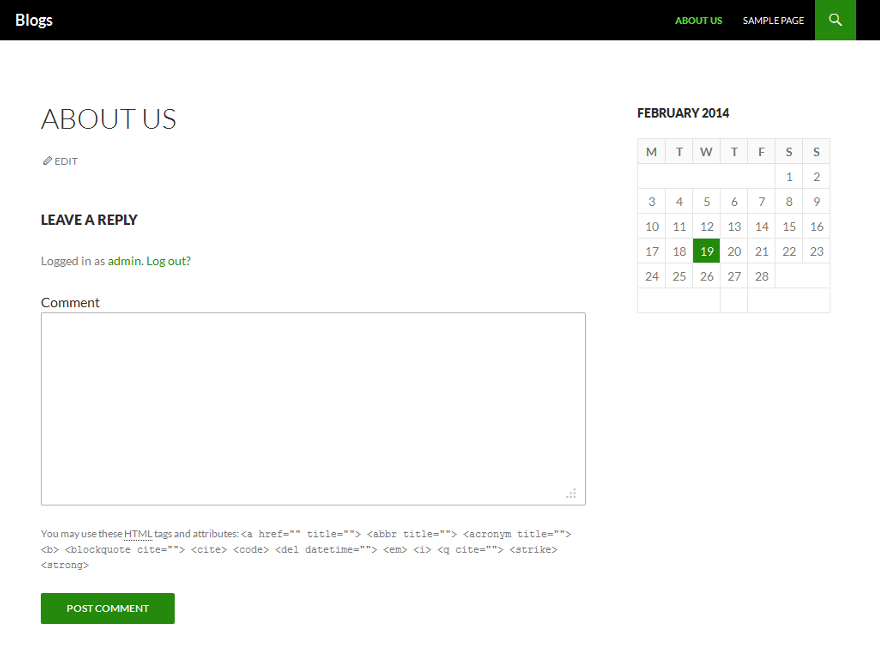 Developer 2014 theme screenshot