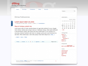 dfBlog theme screenshot