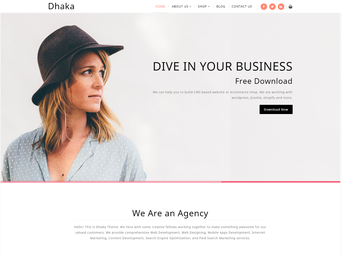 Dhaka theme screenshot