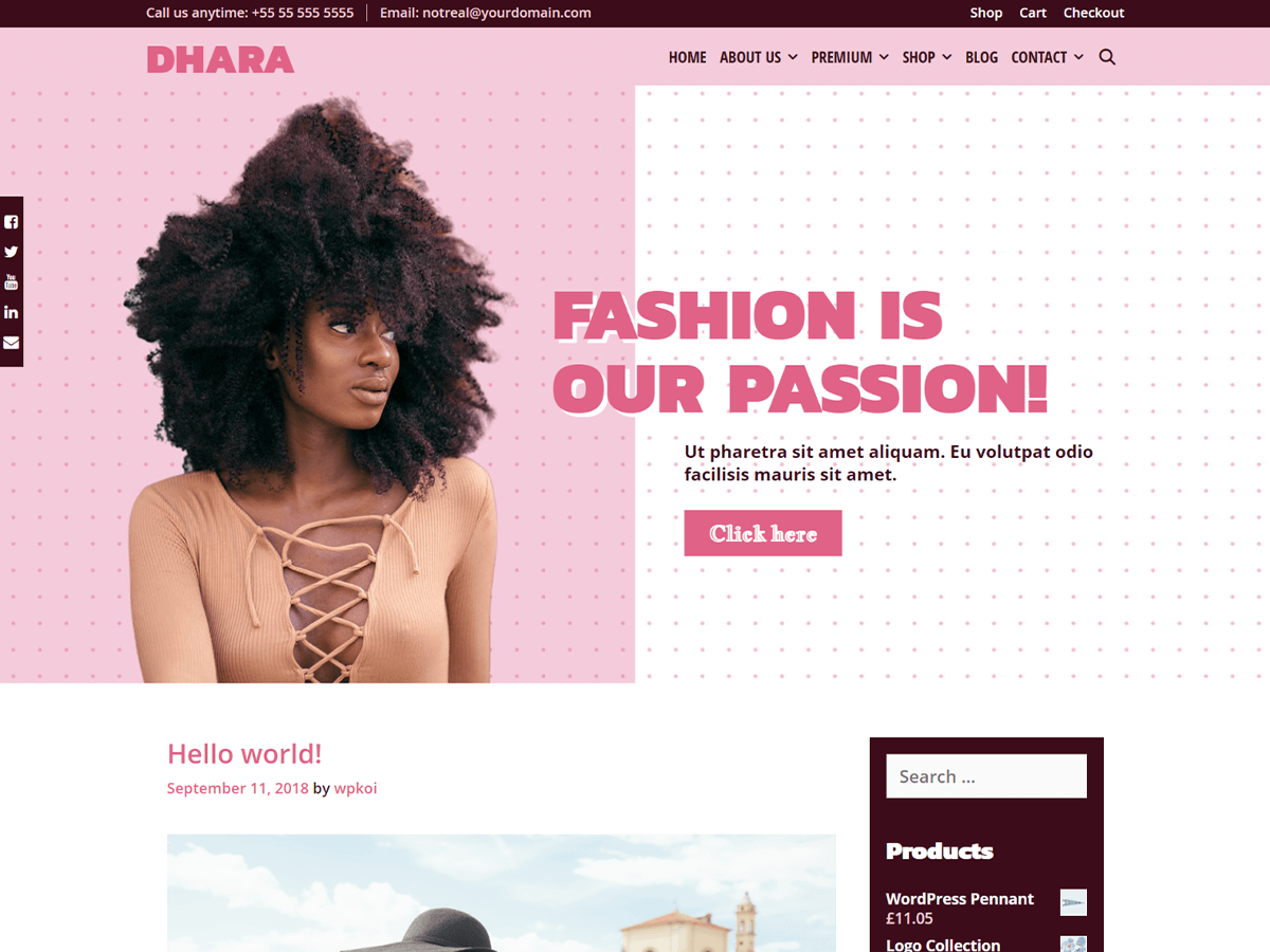 Dhara theme screenshot