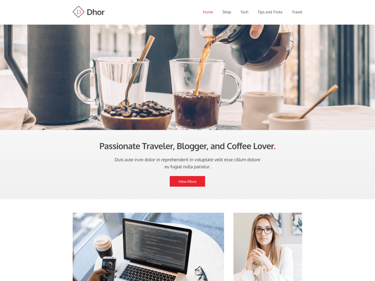 Dhor theme screenshot
