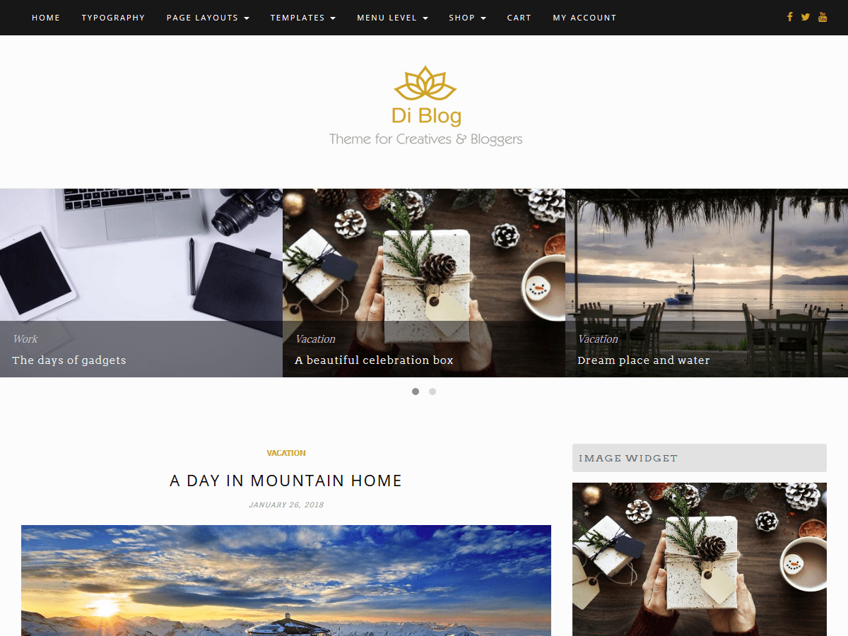Di Blog theme screenshot