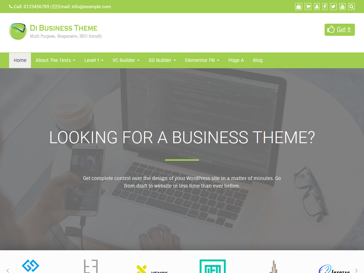Di Business theme screenshot