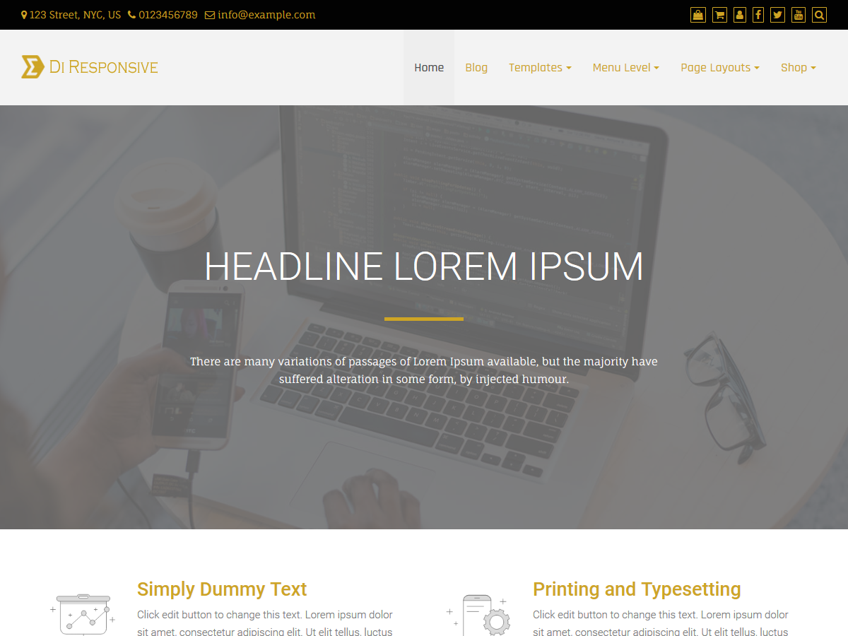 Di Responsive theme screenshot