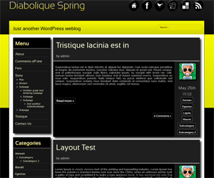 Diabolique Spring theme screenshot
