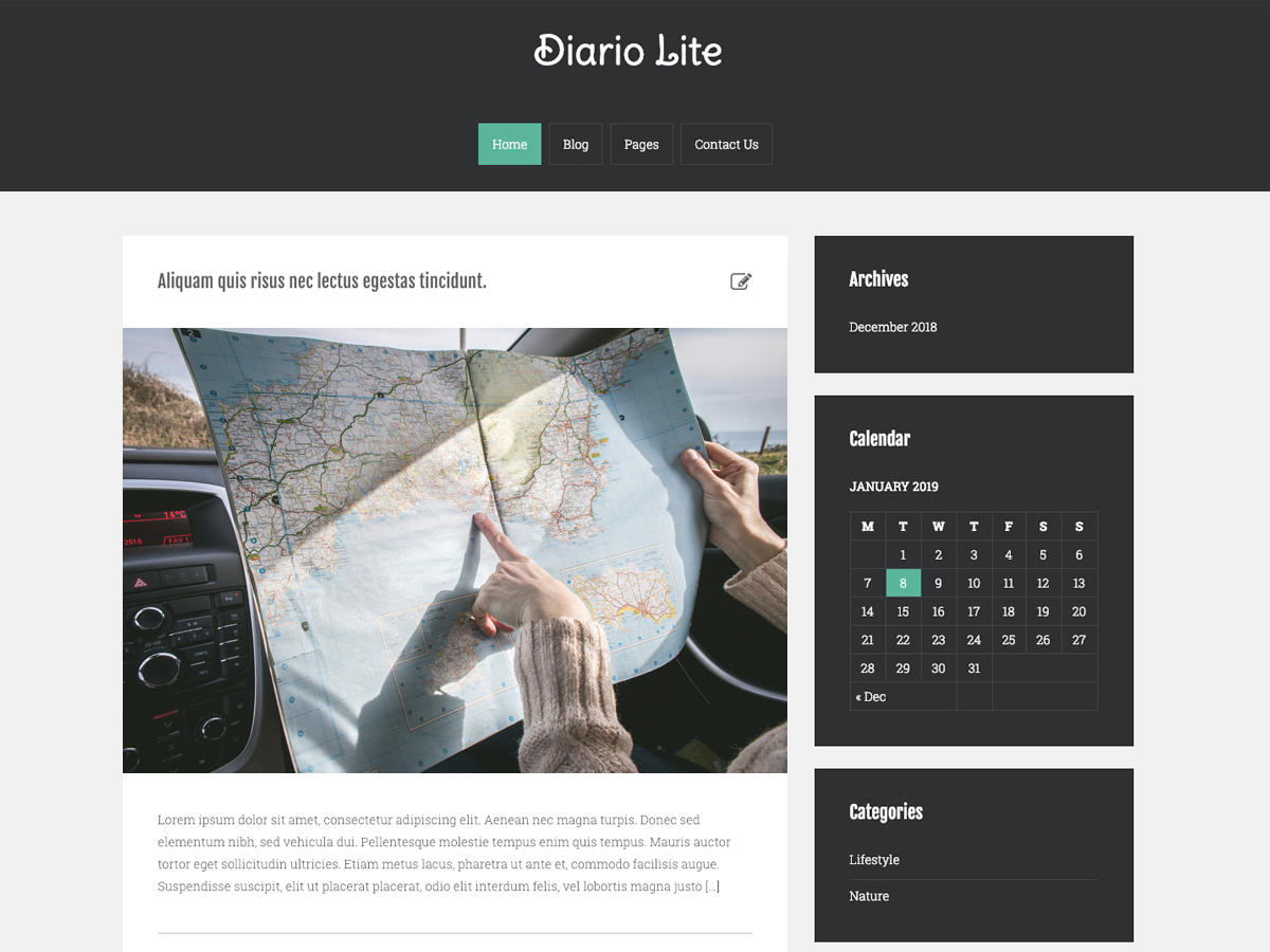 Diarjo Lite theme screenshot