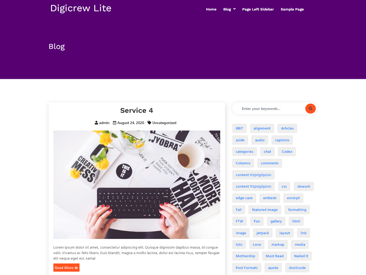 Digicrew-Lite theme screenshot