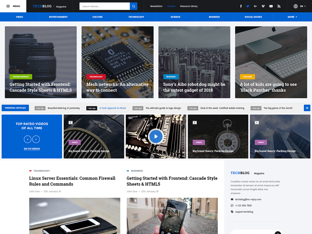 Digimag Lite theme screenshot