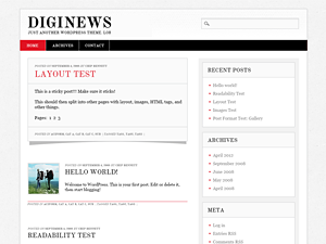 Diginews theme screenshot