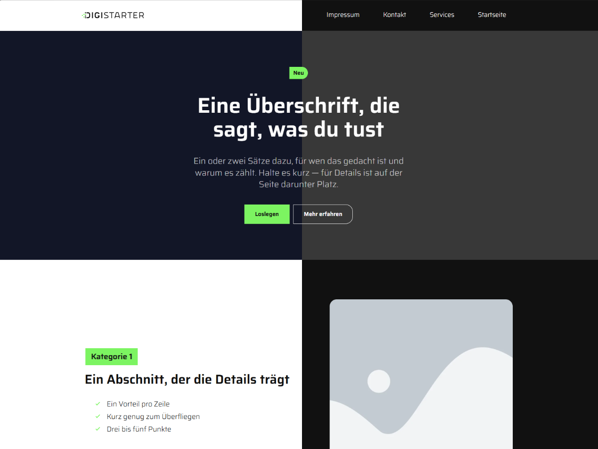 DIGISTARTER theme screenshot