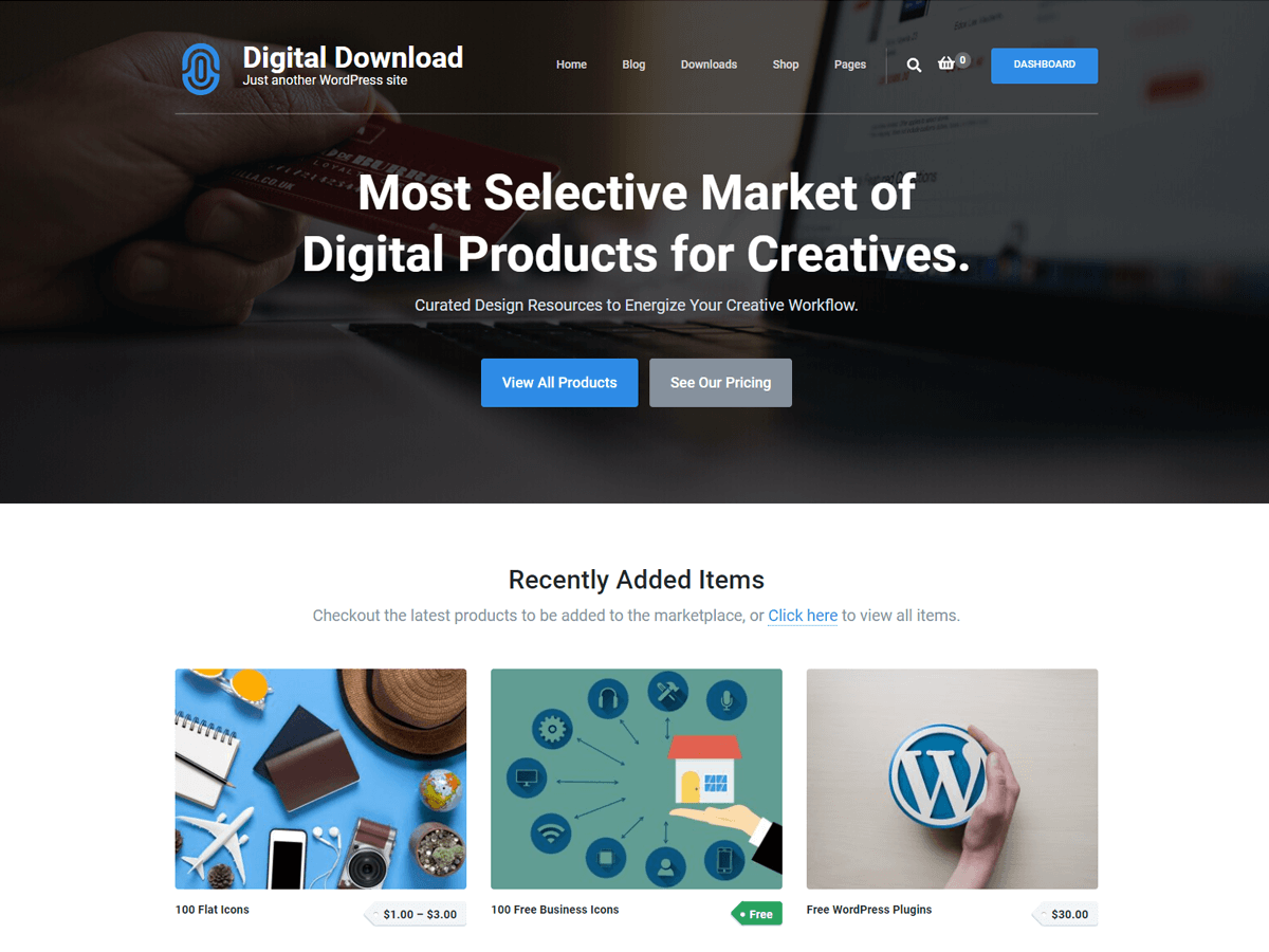 Digital Download theme screenshot