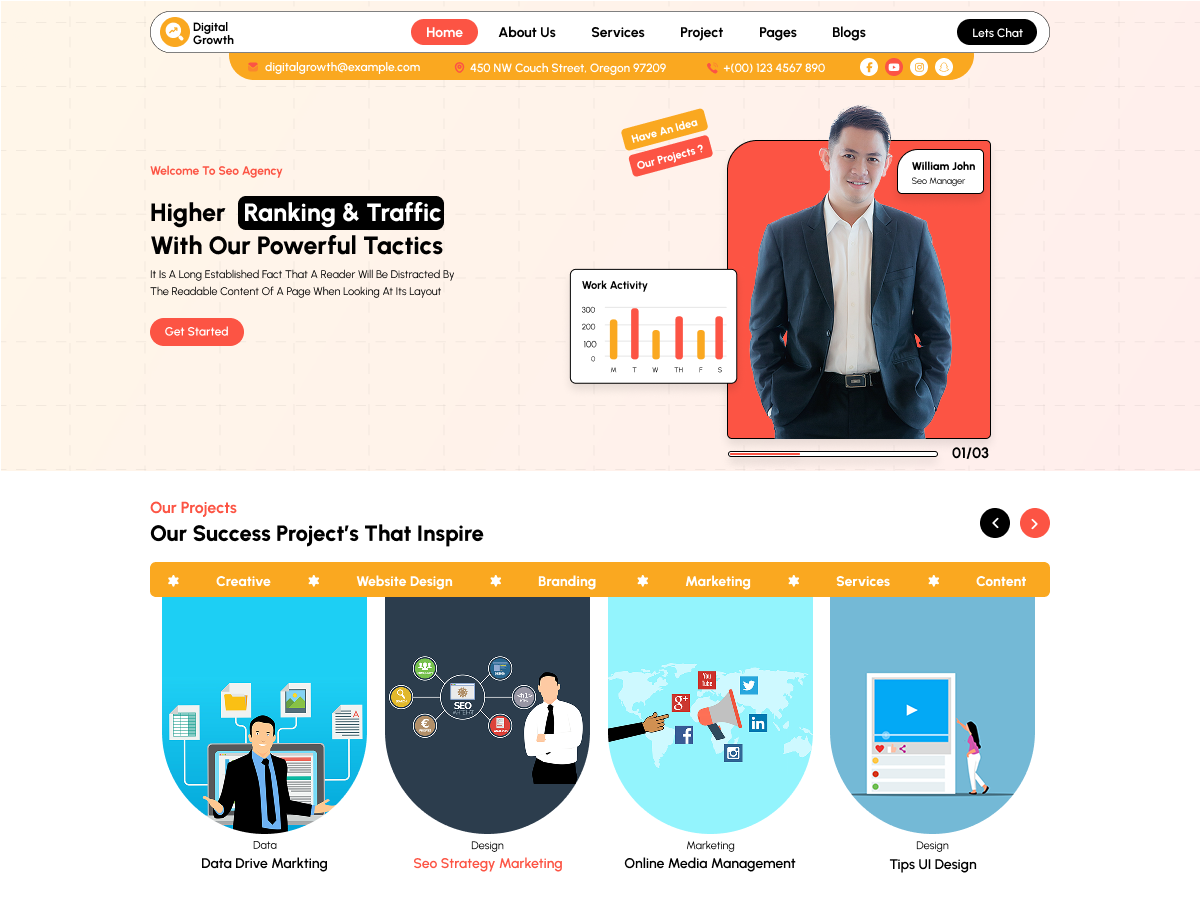 Digital Growth Strategist theme screenshot