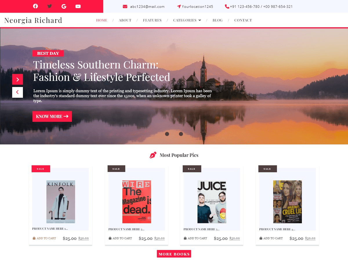 Digital Magazine theme screenshot