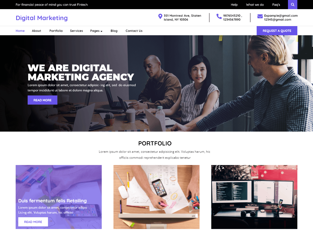 Digital Marketer theme screenshot
