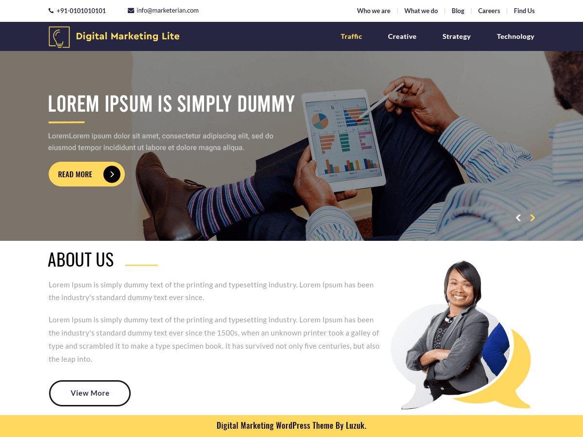 Digital Marketing Lite theme screenshot