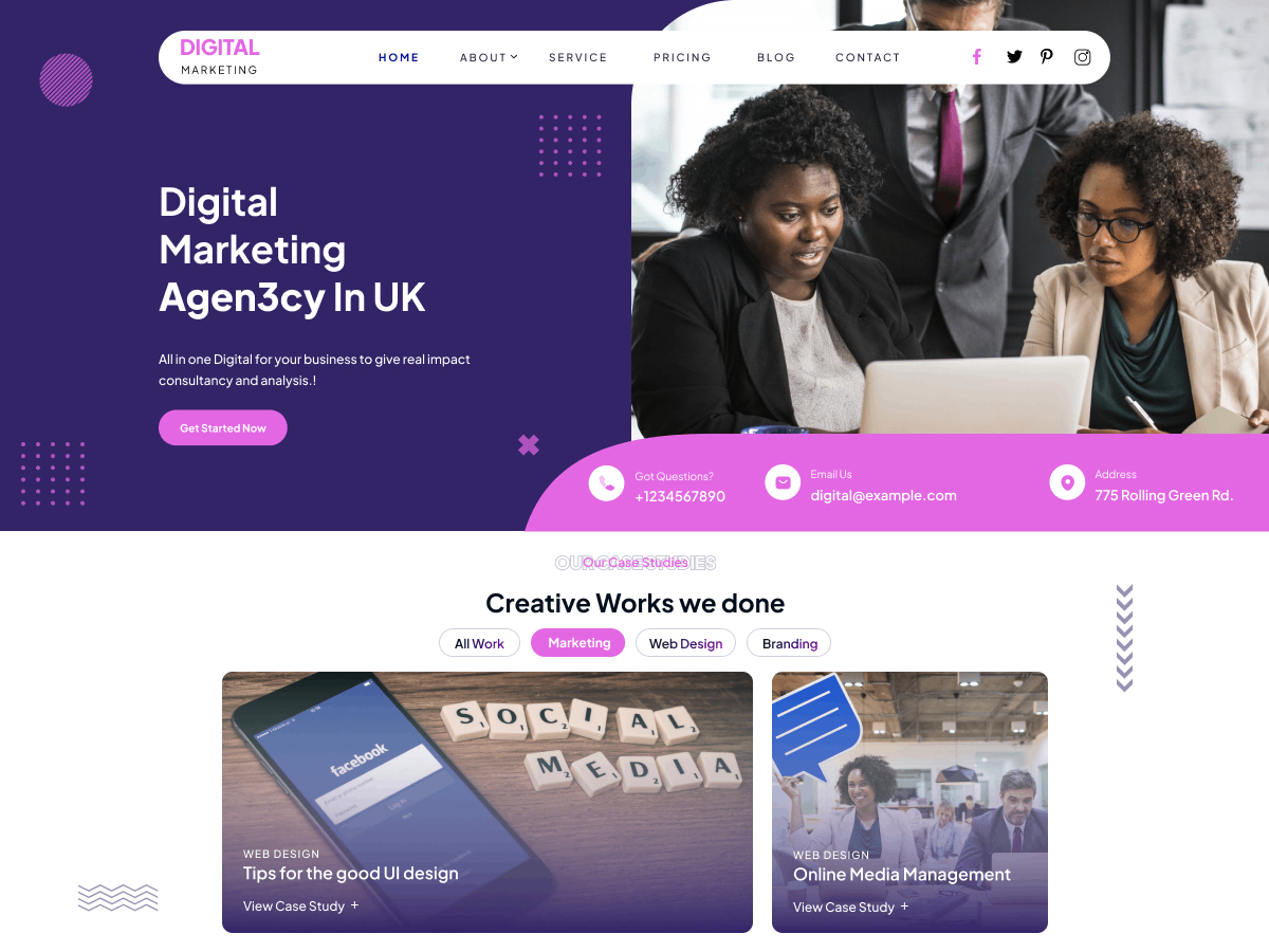 Digital Media theme screenshot