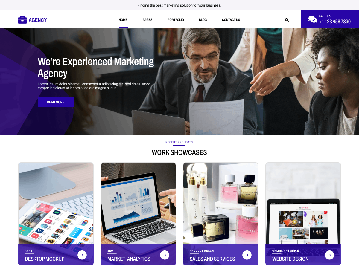 Digital Services Agency theme screenshot