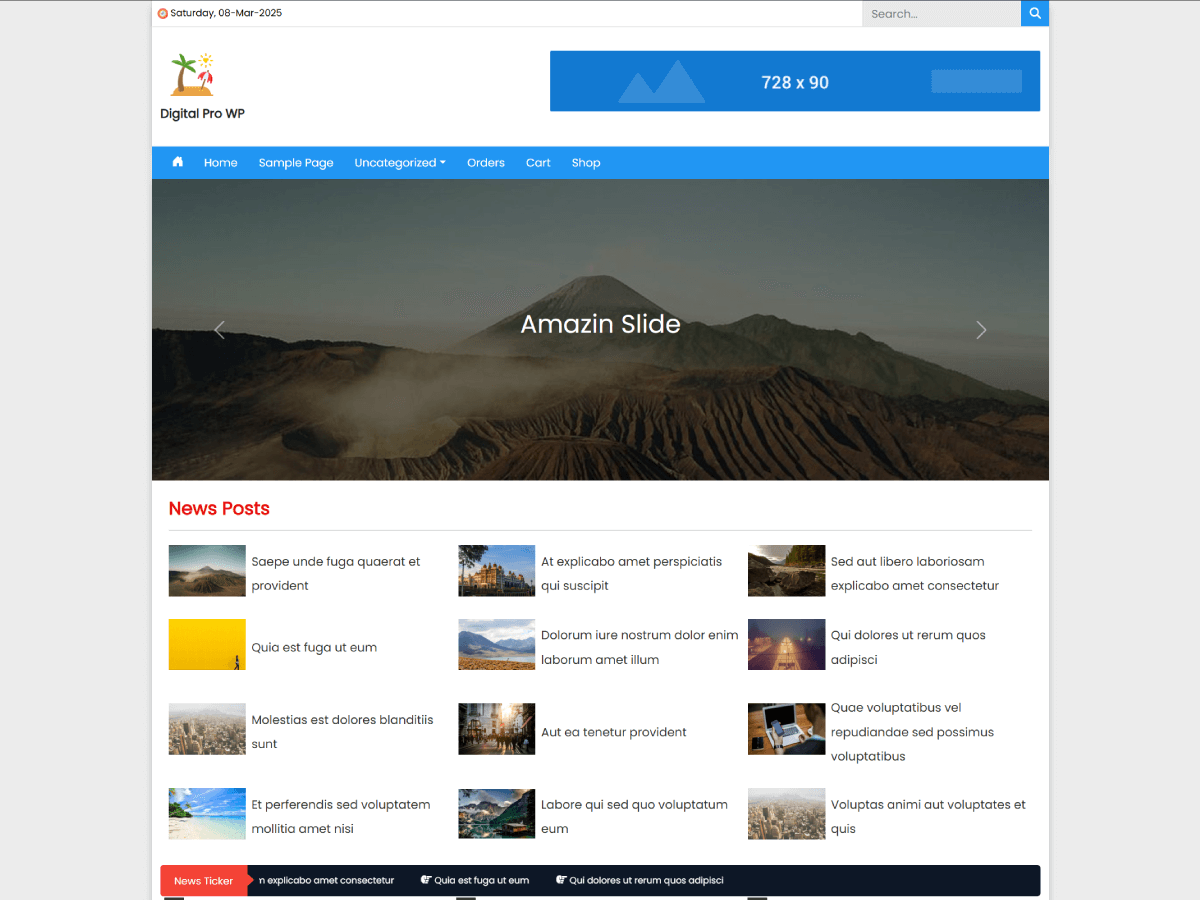 Digital theme screenshot