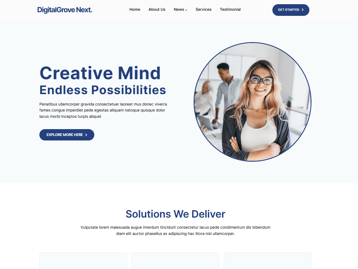 DigitalGrove Next theme screenshot