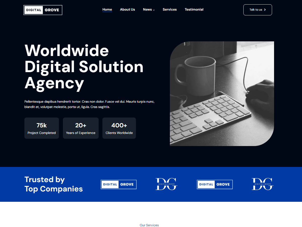 DigitalGrove theme screenshot