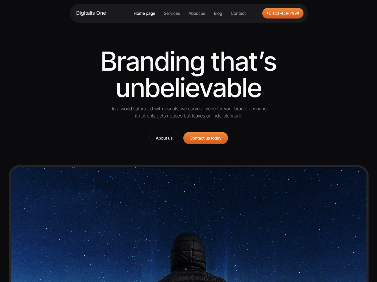 Digitalis One theme screenshot