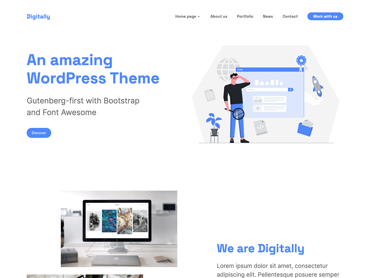 Digitally theme screenshot