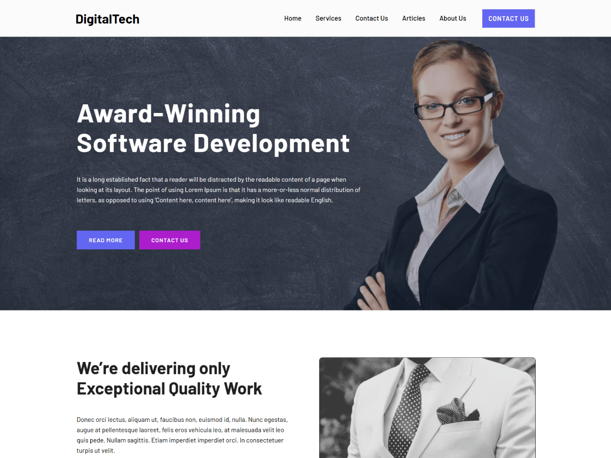 DigitalTech theme screenshot