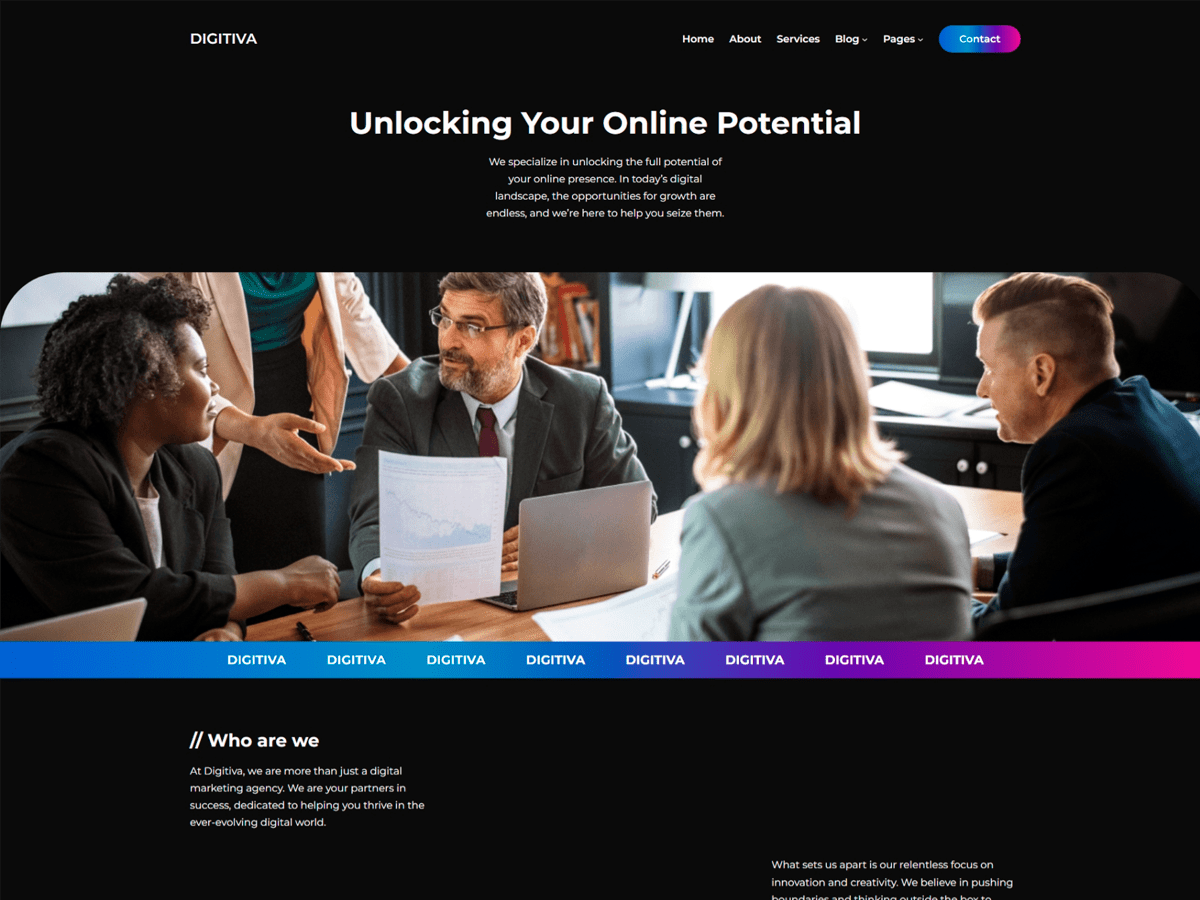 Digitiva theme screenshot