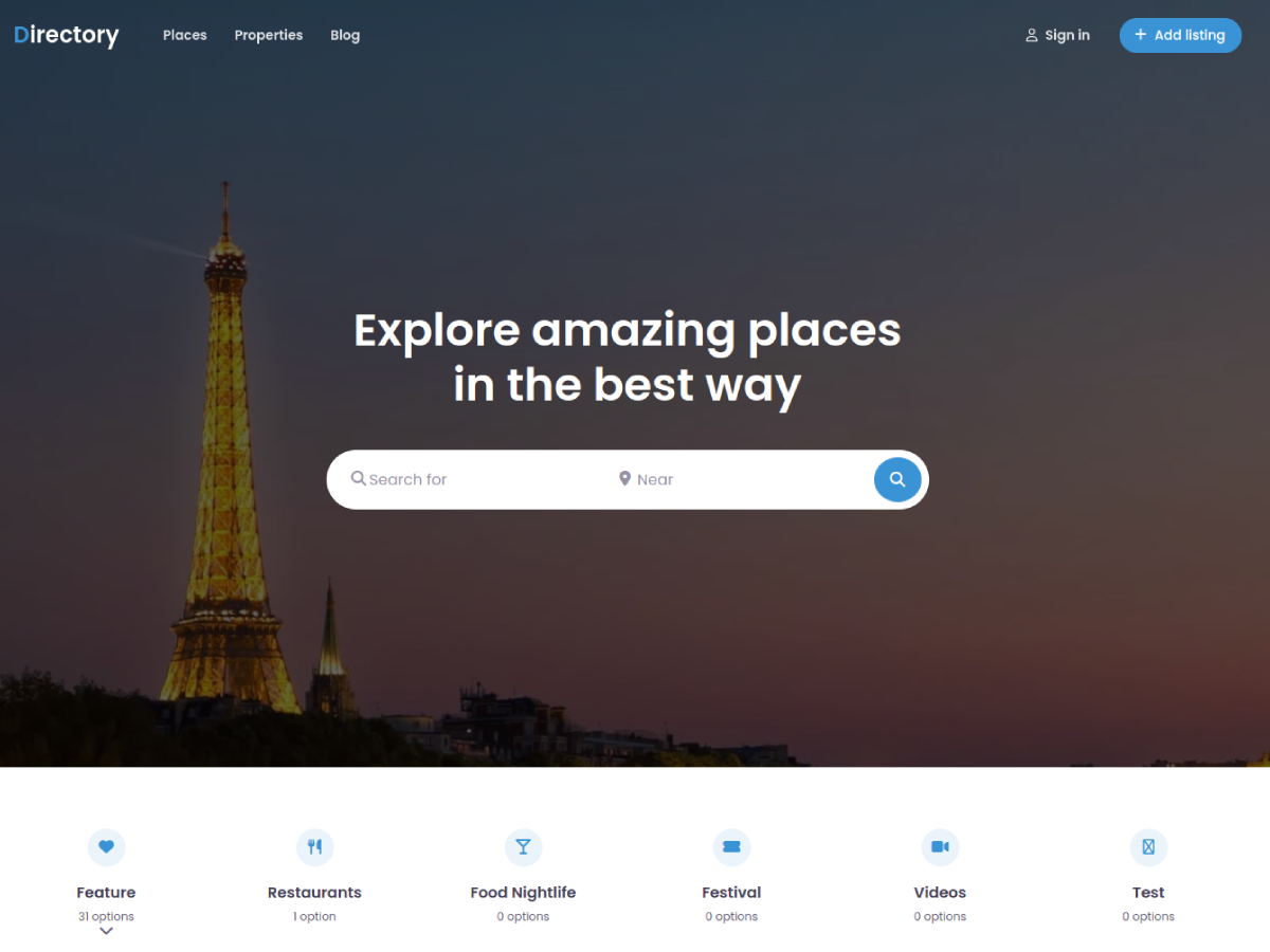 Directory theme screenshot