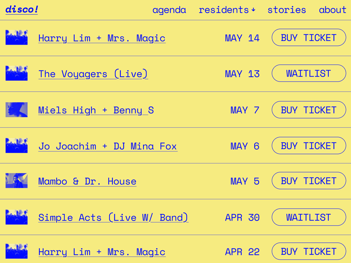 Disco theme screenshot