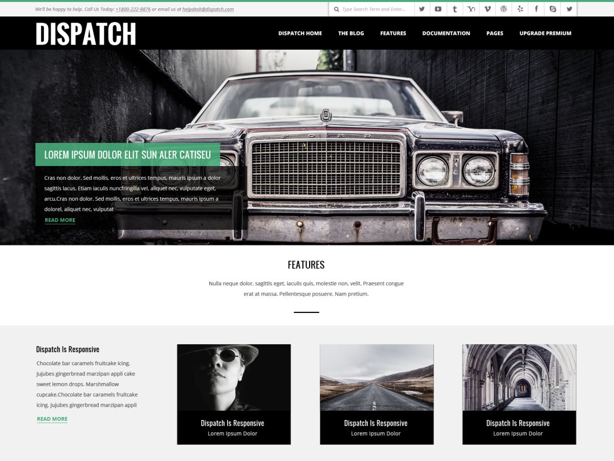 Dispatch theme screenshot
