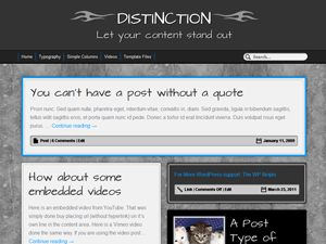 Distinction theme screenshot