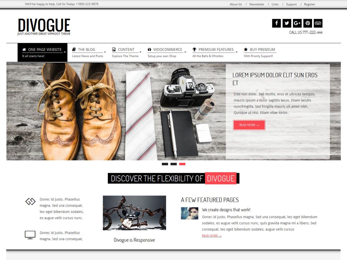 Divogue theme screenshot