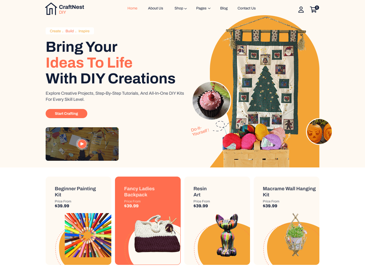 DIY Handmade theme screenshot