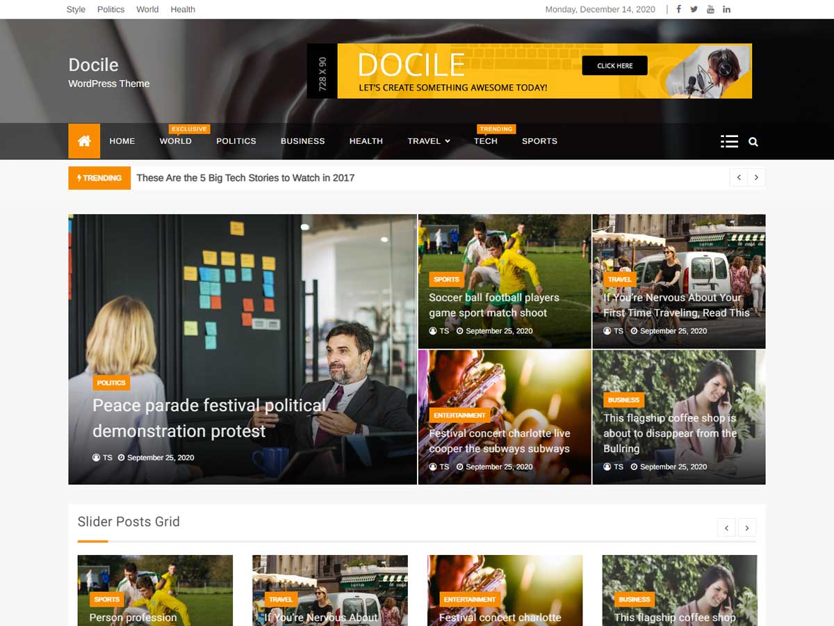 Docile theme screenshot