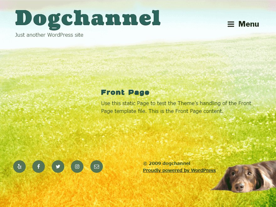 Dog Channel theme screenshot