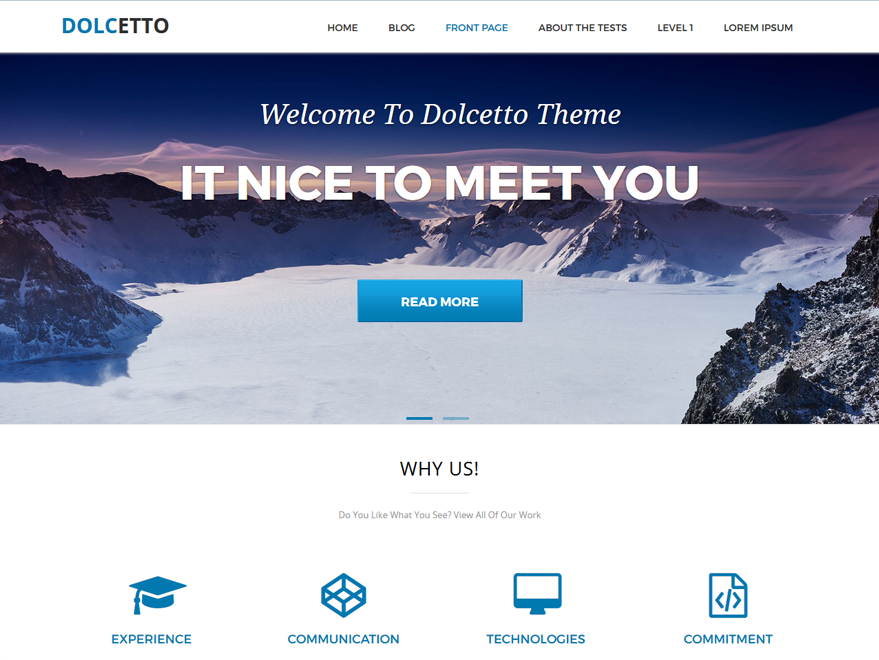 Dolcetto theme screenshot