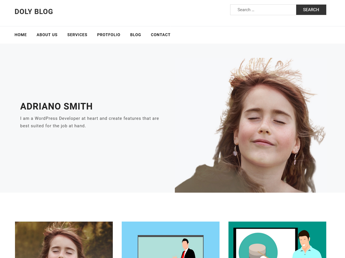 Doly Blog theme screenshot