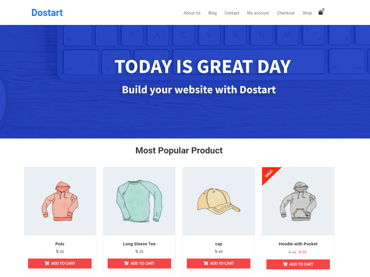 Dostart theme screenshot