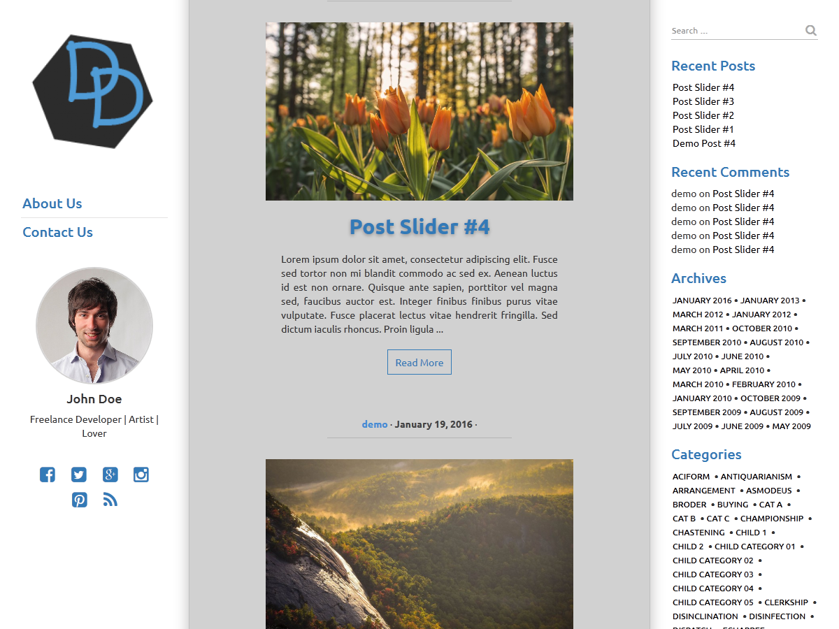 Double Dou theme screenshot