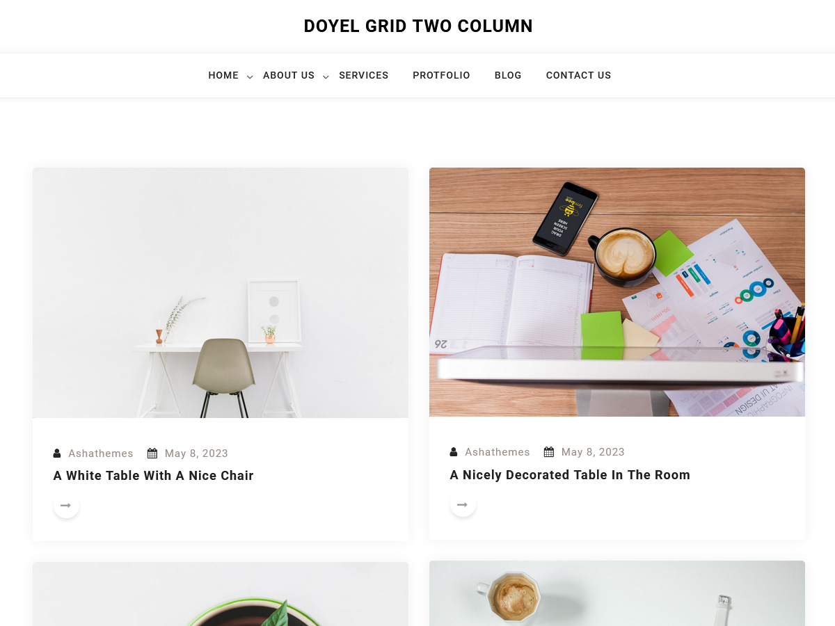 Doyel Grid Two Column theme screenshot