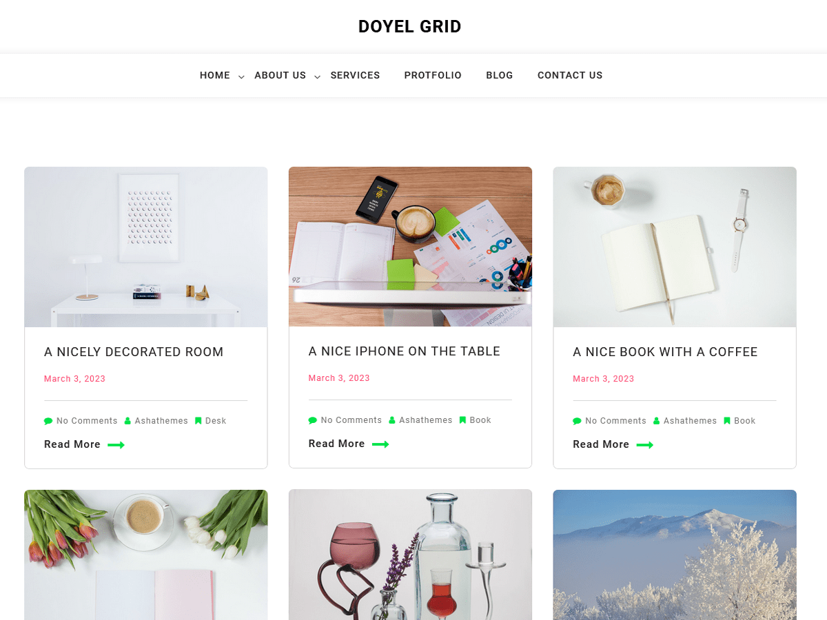 Doyel Grid theme screenshot