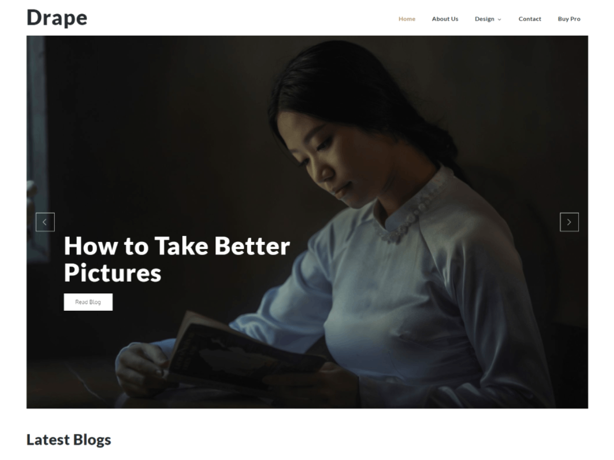 Drape theme screenshot