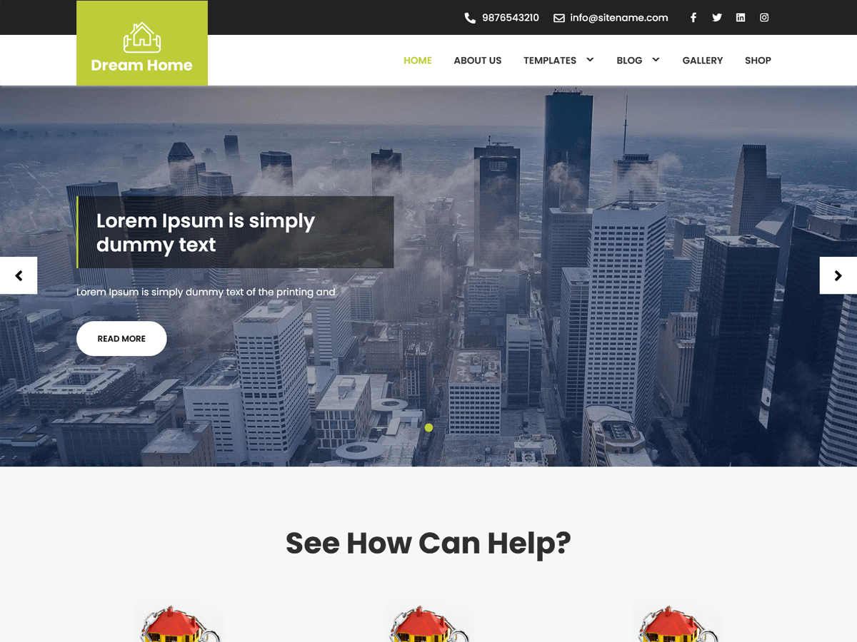 Dream Home theme screenshot